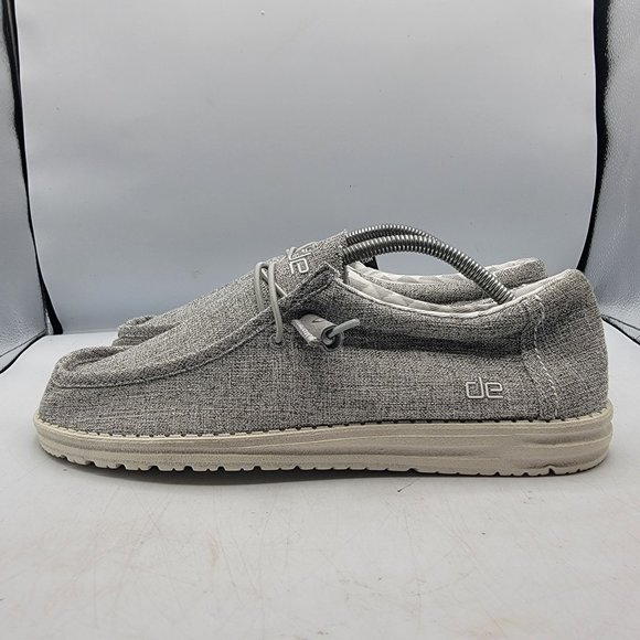 Hey Dude Mens 11 Wally Linen Iron Loafer Slip On Shoes Lightweight Casual Walk main image 10